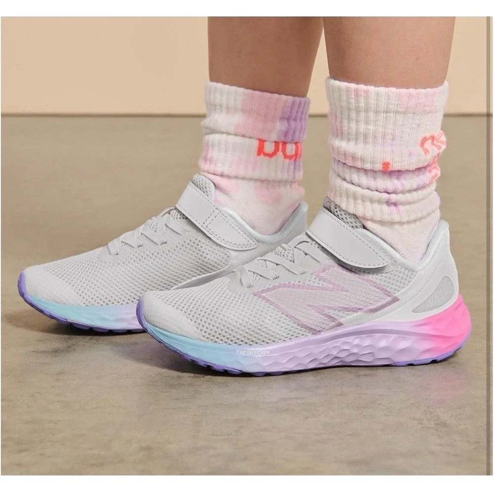 NIB! New Balance Kids' Fresh Foam Arishi v4 Bungee Lace  Size 10c Girls Colorful